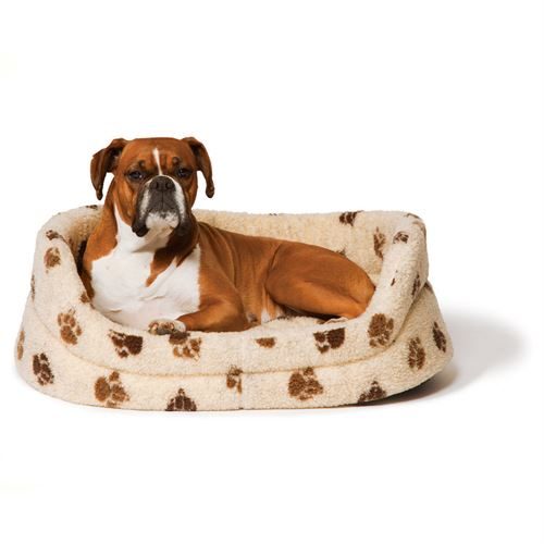 Danish Design Beige Sherpa Fleece Slumber Bed - 35"