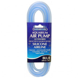 Aquarium Silicone Airline Tubing Blue 2m