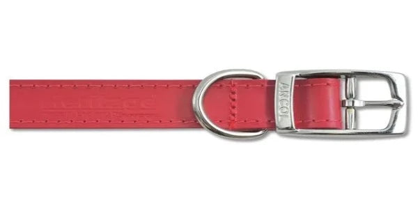 Heritage Leather Collar Red