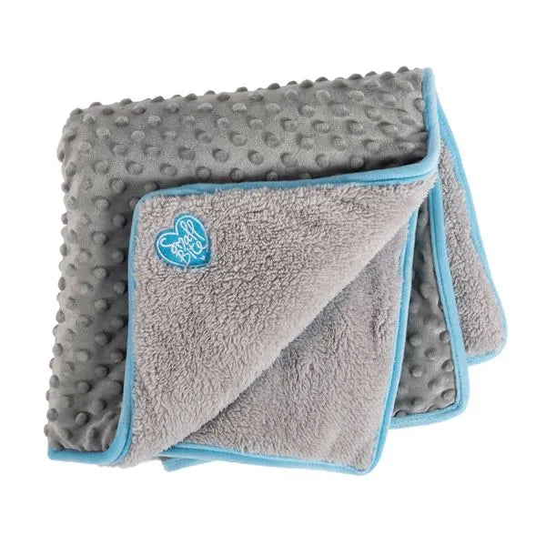 Small Bite Pocket Blanket 60x60cm Blue