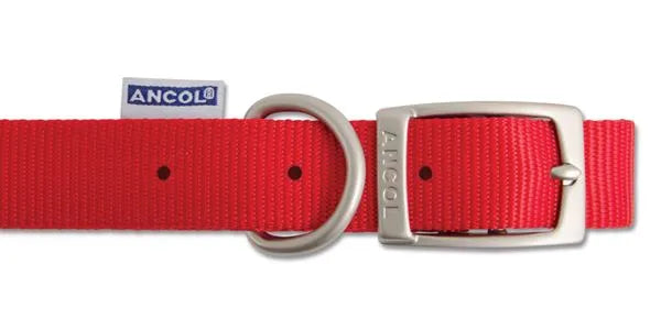 Viva Nylon Buckle Collar Red