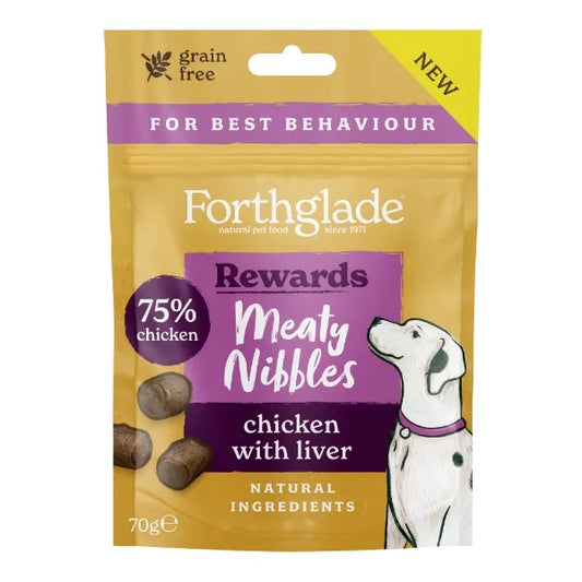 Forthglade Meaty Nibbles - Chicken with Liver 70g