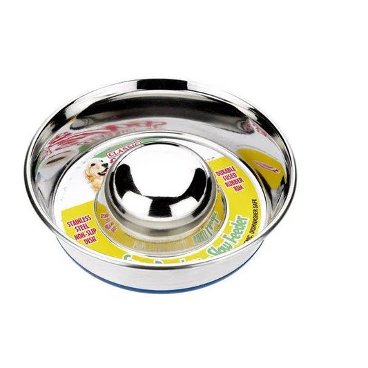 Super Prem S/Steel Non Tip Slow Feeder