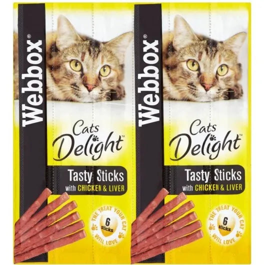 Webbox Cat Sticks Chicken & Liver 6stk
