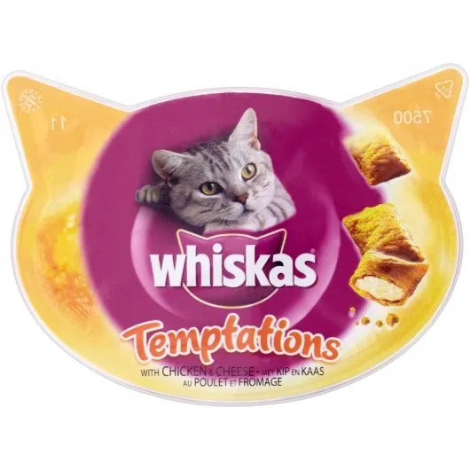 Whiskas C&t Temptations Chicken & Cheese 60g