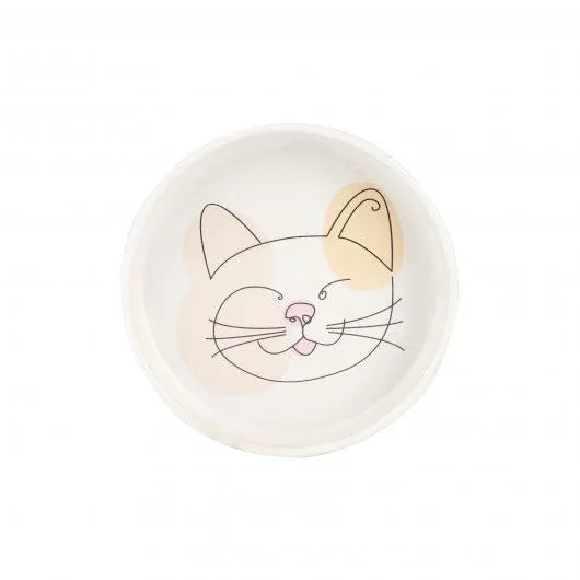 Abstract Cat Bowl 13x4cm