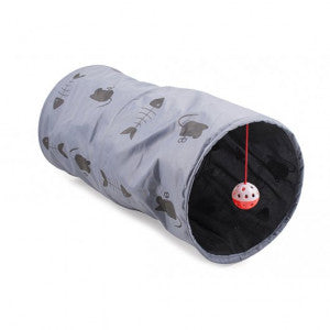 Acticat Play Tunnel Grey Small 50cm