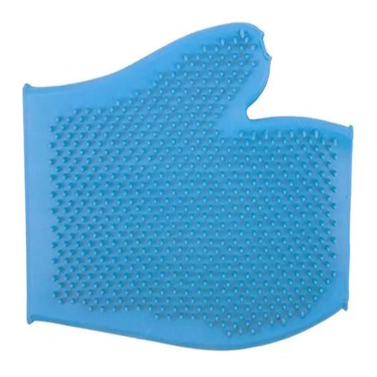 Ergo Rubber Grooming Glove Blue