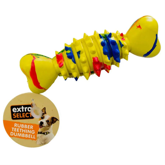 Extra Select Rubber Teething Dumbbell