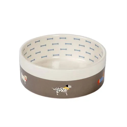 FatFace Marching Dogs Pet Bowl