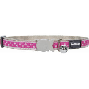 Red Dingo Pussy Prints Pink Cat Collar