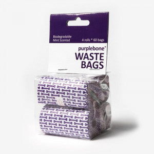60 Poo / Waste Bags (Biodegradable, Dispenser Fit, Light Mint Scent, Leak Proof, Eco Friendly)